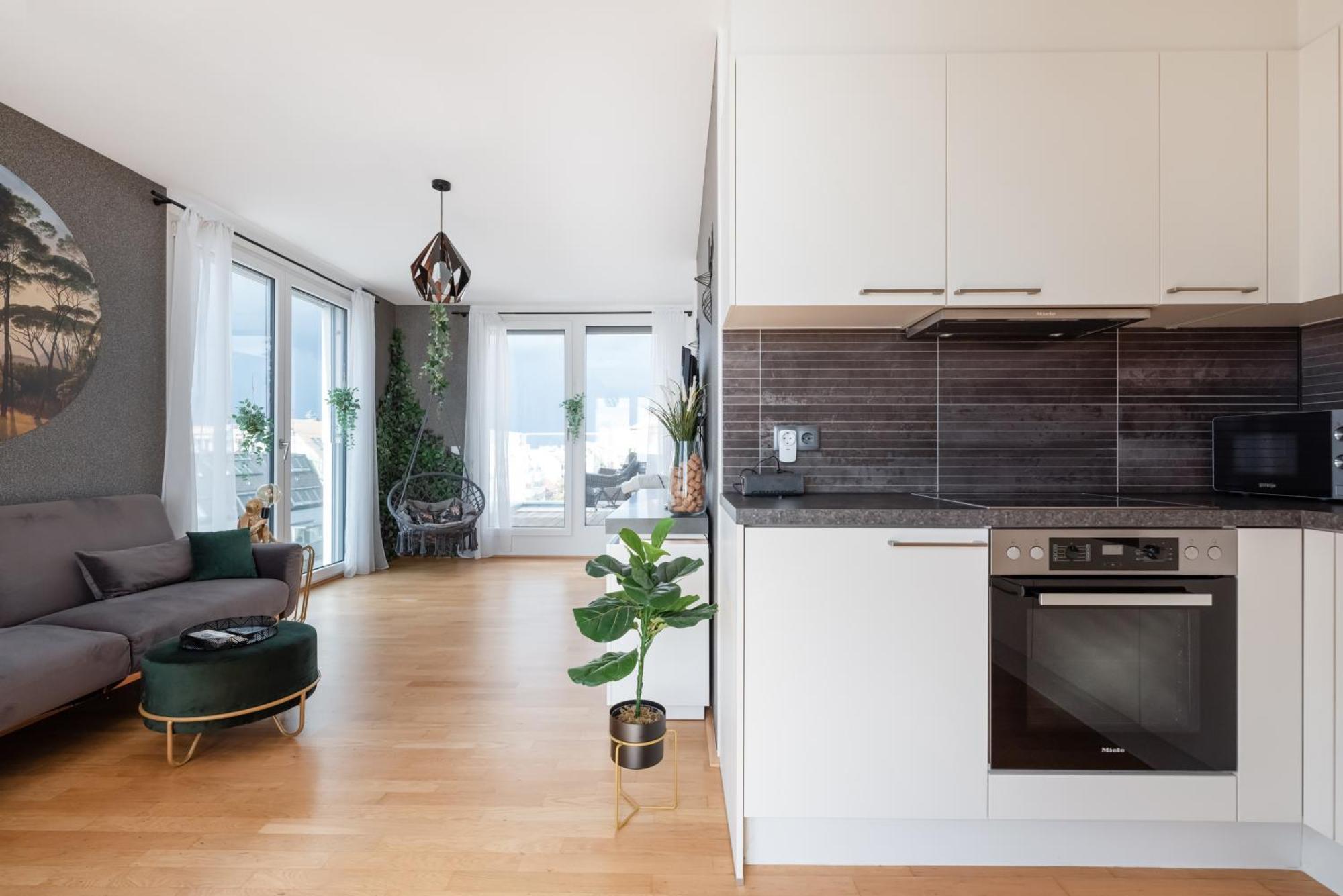 Apartment Mit Traumhafter Dachterrasse & Weitblick Viena Exterior foto