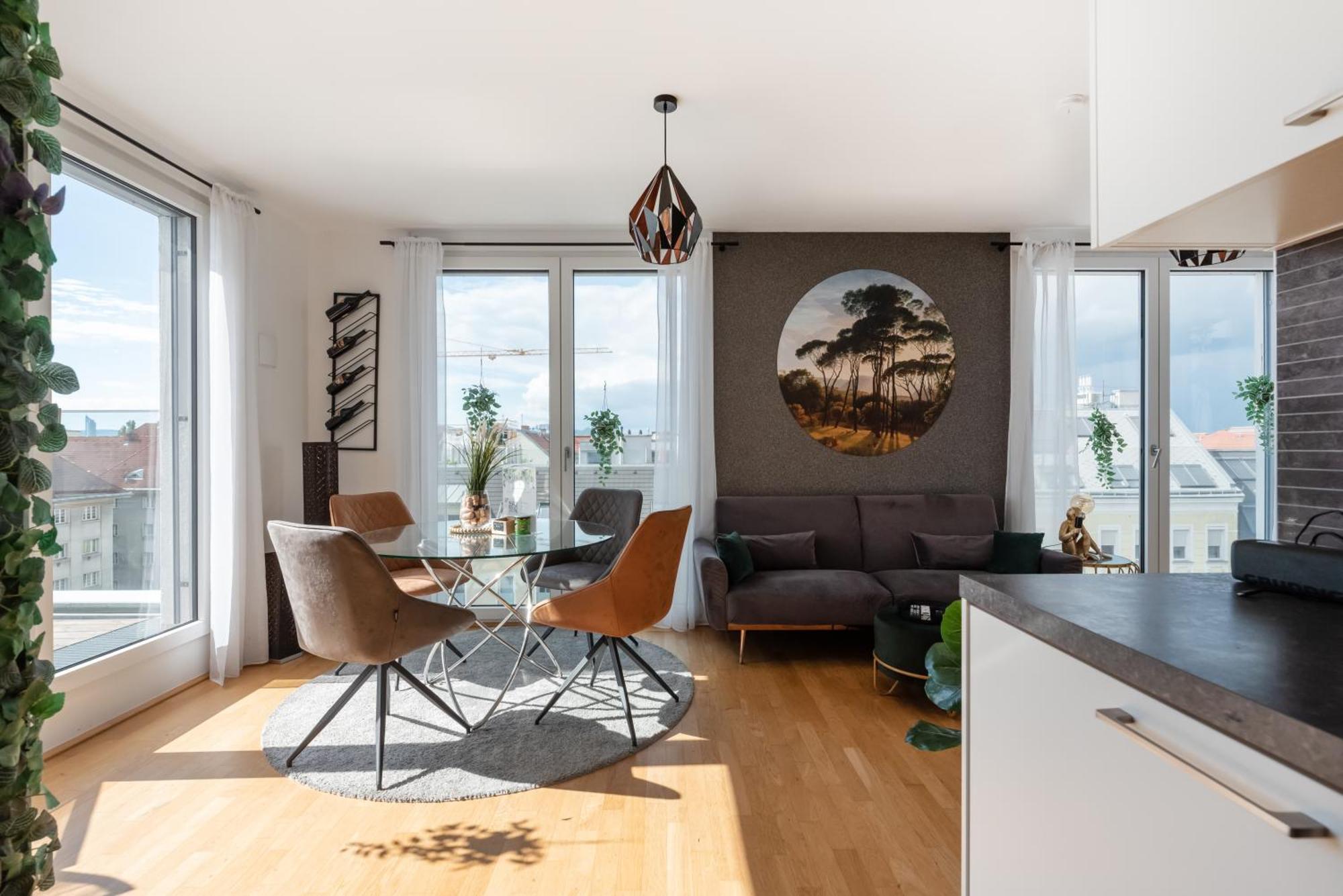Apartment Mit Traumhafter Dachterrasse & Weitblick Viena Exterior foto