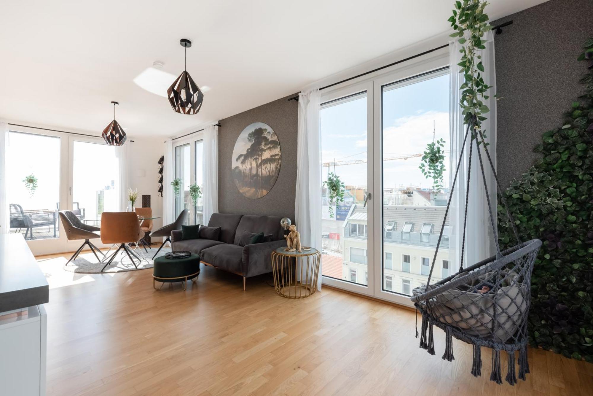 Apartment Mit Traumhafter Dachterrasse & Weitblick Viena Exterior foto